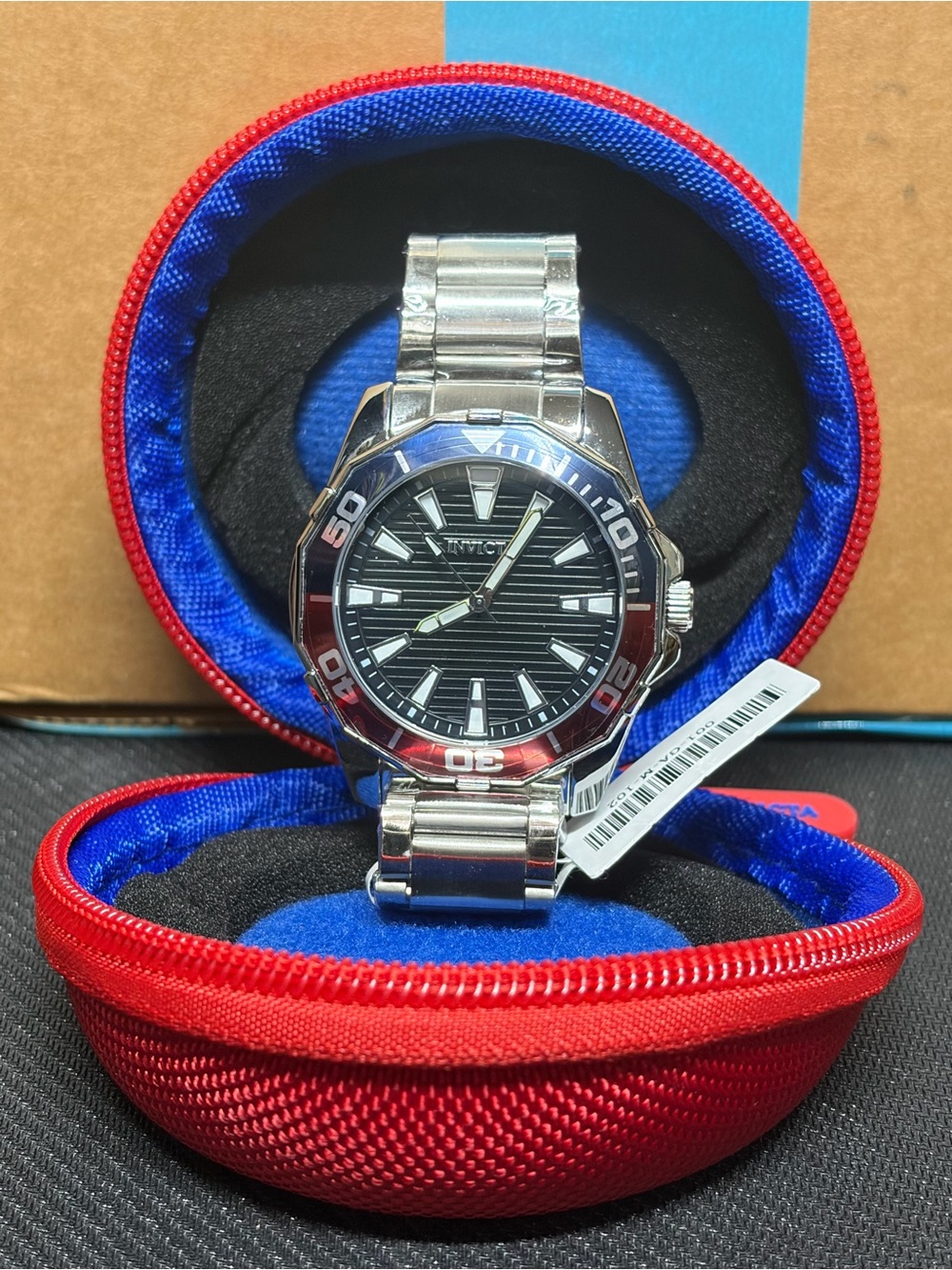 Invicta Pro Diver Meridian Special Edition Men's Watch 46mm, Steel w/Black Dial!